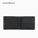 Emporio Armani/Armani buque insignia oficial [regalo] nueva billetera de mano de cuero de vaca para hombres 2025 principios de otoño UC001-Black todo tamaño