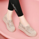 Sipuwang (Sipuwang) Xiaoxiangfeng Pedale faule Fischerschuhe für Frauen 2025 Frühlings- und Sommer -neue dicke Einzelschuhe bequem und vielseitige Maschenschuhe JST 1283 Khaki 34