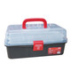 TOPLIA multifunctional three-layer transparent tool box portable repair tool box portable parts box RB011004