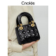 CNOLES [New Product] Bag New niche light luxury diamond bag Women's handbag Diao Bao Xiaoxiang style crossbody bag Diao Bei Heihuo