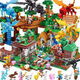 Lego Minecraft Ninja Bausteine ​​Spielzeug Höhle Kinderjunge Geschenke verbessert Höhle 4 Mechanismen mit Lichtern 3888