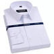 Bürgermeister Yageo Long Sleeve Shirt Herren Frühling und Herbst Sommer 2025 Neue Eisenfreie Business Casual Professional Professionelle weiße Lila Pin Stripe 6624 38 Code 100jin [Jin gleich 0,5 kg] -120jin [Jin gleich 0,5 kg]