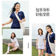 Anta [Gleicher Stil wie Zhang Yufei] Lapel-Freizeitanzug für das Kurzärärmel-T-Shirt-Shorts für Frauen im Sommer College zweiteiliger Sportswear Maya Blue-2 S