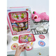 Timini Tea Cup Iron Teapot Children's Simulation Afternoon Tea Toy Tea Set Suitcase Playing House Baby Kitchen Girl Set Dinosaur Tea Set Suitcase