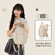 Fouvor Sac à dos pour les femmes Lightweight Casual Travel Bag Collège Étudiant SCHOOLAGE 2025 Nouveau Fashion High-Value Commutant petit sac à dos Beige [Byle B]