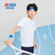 
XTEP (XTEP) children's clothing children's summer short-sleeved sweater short T-medium-large children's breathable and comfortable sports and casual T-shirt Pearl white [9215] 175 cm