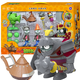 Onevan Pflanzen gegen Zombie Toys Guiant Giant Zombie Revival Age Trolley New Charakter Original Erbse Weichgummi 686-193 Set