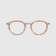 
LINDBERG Lindberg glasses frame men full frame round light titanium frame myopia glasses frame women can wear lenses to give gifts 9767 9767-10/K25