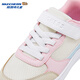 Skechers new girls' shoes, fashionable casual sneakers, Velcro, trendy colors, light and breathable, white/multi-color/WMLT 28.5