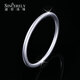 SHENGSHIQIYUAN platinum bracelet for women pt950 platinum bracelet ancient heritage bracelet for women solid simple plain ring light luxury inner diameter 54mm weight 17-18g thick about 2.5mm
