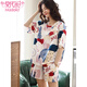 Modal 2025 summer new pajamas for women summer pure cotton short sleeve shorts cotton casual simple student home clothing set Z9859 XL [recommended 115-130Jin [Jin equals 0.5 kg] wear]