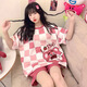 Xushansi Ins Pajamas El nuevo estilo de celebridades de celebridades de la altura corta de la manga corta para mujeres se puede usar el juego de ropa para el hogar dulce del hogar dulce afuera de 679 Dinosaur Green M recomendado 80-90jin [Jin es igual a 0,5 kg]