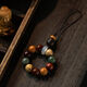 Beiyipin teléfono móvil Lanyard Duobao Bodhi Estilo antiguo Cadena de telefonía móvil Pendiente Cordillero Año de dedo corto Hebilla Anti-Mohina Móvil Decoración colgante de la cadena de telefonía de teléfono móvil Cadera de telefonía de teléfono móvil para la perfección de la suerte