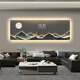 
Digital display living room sofa background wall decoration painting light luxury LED digital electronic clock high-end sense atmosphere light hanging painting T11978 90*30cm digital display crystal picture + rounded corner bag