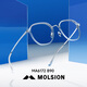 陌森（Molsion）眼镜框肖战同款男女框防蓝光镜片轻质钛架 MA6172B90单镜框