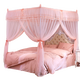Ausflug (Ausflug) neuer Stil Palast Landing Internet Promi Ins Moskiton NET 1,5m1,8 m Bett Haushaltsklasse Prinzessinstil verschlüsseltes Muster Konto 9923 Pink 1,8 m (6 Fuß) Bett