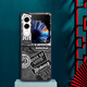 Xiao Jiejiang a choisi Nubia Flip2 Mobile Phone Case Nubia Flip2 Mobile Phone Case Nubia Leather Pattern peint nouveau NX724J Pliage Screen Anti-Fall European and American Ty-Wine Cover Nubia Flip2 [LEGIC Large Hole]