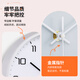 Compas clock living room wall clock silent home simple clock quartz clock wall hanging 7081 gray 20.3cm