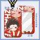 Lotus CP niedliche Nezha AO Bing Card Set Mahlzeitenkarte Wasserkarte Student Campus Karten Schulkarten U-Bahn-Zertifikat Schutz Hülle Nezha Kartenabdeckung-M1143 Kartenabdeckung + Weißes Armband