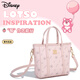 Disney Umhängetasche Frauen 2025 Neue Einkaufstasche große Kapazität Pendler Crossbody Achselbeutel Erdbeerbär Rosa