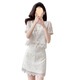 Guanmao Pei Xiaoxiangfeng Spitze Rock Zwei-teiliger Damen-Farbtemperamentanzug Rock 2025 Off-weißer Anzug 841 XL