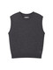 Teenie Weenie Bär Frauen Winterkleidung Einfache Mode komfortable lässige zweiteilige Pullover-Strickjacke Weste Dark Grey S (160)
