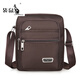 Kangaroo (Kangaroo) Sac à épaule décontractée pour hommes Sac à bandoulière Small Sac à dos pour hommes décontractés Sac à bandoulière Toile Portable Business Trend [Square-Pull Basic Style] + [YZ3519 Black]