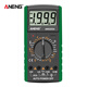 ANENG数字万用表高精度数显表DT9205A全自动多功能电工电压电流表 红色