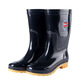 
3531 medium tube beef tendon sole anti-slip wear-resistant acid and alkali resistance three rain boots rain boots labor protection black rubber shoes water shoes black 41
