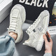 Changxiang Huili-Schuhe Herrenschuhe 2025 Neue Sommer atmungsaktiv und vielseitige Sport- und Freizeitschuhe Herren wasserdichte und Anti-Rutsch-Daddy-Schuhe RF-C681 Green 41