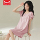 Cat Man (Miiow) Camisón suelto de color sexy modal modal para mujeres en verano estilo delgado más grasa más estilo nuevo para ropa para el hogar [color sólido sin mangas-753-fabric] m (80-100Jin [Jin equivale a 0.5 kg])