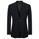 SAINT ANGELO business suit men's formal straight easy-care wool suit KEBB251021U black 48A