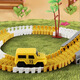 MPPMCK Track Car Toy Track Slide Children's Train Toy Car Boy Elektroauto Variable Bausteine ​​Basismodell 128pcs [einschließlich 1 Straßenbahn mit wiederaufladbarem Batterieladbox]