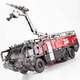 Ov01 Yutianzhan Deformación de la aleación de lupa de juguetes Modelo Robot Figura Robot de bomberos Niños OV-01 Yutianzhan (Versión ampliada)