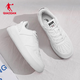 
Jordan men's shoes, sneakers, leather-faced Air Force One casual versatile thick sole height-enhancing white shoes