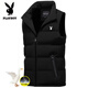 Playboy Stand Collar Down Vest Men's Winter New Youth Warm Vest Waistcoat Loose Vest Jacket 9998 Black L Recommended to wear 110-120 Jin Jin equals 0.5 kg