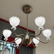 Opp -Beleuchtung; Opple OPP-Beleuchtung Opple2025 Neue Vergangenheit Lighting 9227 High-End Physical Modern Wohnzimmer Esskronleuchter Wohnzimmer 12 Köpfe dreifarbige unbegrenzte Fernbedienung