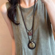 Apocalipsis regalo de día de la madre nuevo collar de aleación larga de estilo chino para mujeres de estilo étnico de estilo étnico boho 9273