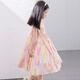 
Tutu baby elephant girl dress children's seaside skirt children's clothing cotton floral skirt big children's thin princess skirt pink 140