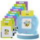 Máquina de tarjeta de educación temprana para niños Audio Audio Inglés Máquina de aprendizaje Máquina de aprendizaje de la Ilustración Baby Toys (S1 Nuevo modelo) 112 Tarjetas (224 Contenido Francés