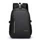 Sac à dos pour hommes sac à dos pour les femmes d'affaires Business Business Travel Travel Travel Schoolbag Sac d'ordinateur d'amortisseur à airbag tridimensionnel noir