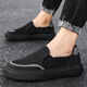 Sommer atmungsaktives Mesh Lazy Schuhe Herren laufen Sport lässig Schuhe mit atmungsaktivem Papa-Schuhen vielseitige Modetorte schwarz-868 Mesh Canvas Schuhe 42