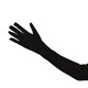 Jingji Satin Stretch Gloves Long Festival Party Performance Bar vestido de baile Vestido retro Vestido de novia Hepburn Photo Black Extended Gloves [Long 53cm1 Par]