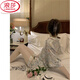 LangSha French pastoral floral ice. Thin silk short sleeve shorts suit pajamas for women summer high-end silk. Silk home clothes. Color #YX-9201 L [99-115]Jin[Jin equals 0.5 kg]