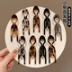 He Jiagong multi-functional small fish hairpin U-shaped hair artifact female back head ball head fixed clip headdress 3# large brown 5 pieces