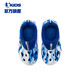 Jordan Qiaodan Shopping Mall Same Boy Boys Breathable Hole Chaussures 2025 Été Nouveau produit Sandales pour enfants Chaussures One-Fot Vital Vital Blue / Jordan White 33