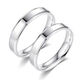 Laofengxiang pt950 platinum ring for men and women, smooth plain ring, platinum pair ring, frosted couple ring, gift for girlfriend, platinum simple love - men's ring (face to face), be sure to note the number (8-25) or leave it when you are closed.