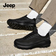 JEEP SPIRIT吉普男鞋夏季透气网面鞋新款复古商务运动男士休闲鞋 石墨黑 42