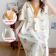 Summer thin summer short-sleeved pregnant women pajamas breastfeeding hospital room for delivery skirt SY16820 L Recommended weight within 120 Jin [Jin equals 0.5 kg]