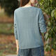 HUALIN FASHION 2025 new literary solid color sweater for women loose and versatile apricot color 9901 model M Recommended 115-130Jin [Jin equals 0.5 kg]